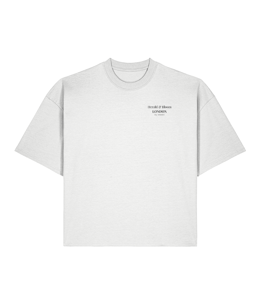 Cultured Until Midnight White Boxy T-Shirt Back