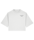 Cultured Until Midnight White Cropped T-Shirt front