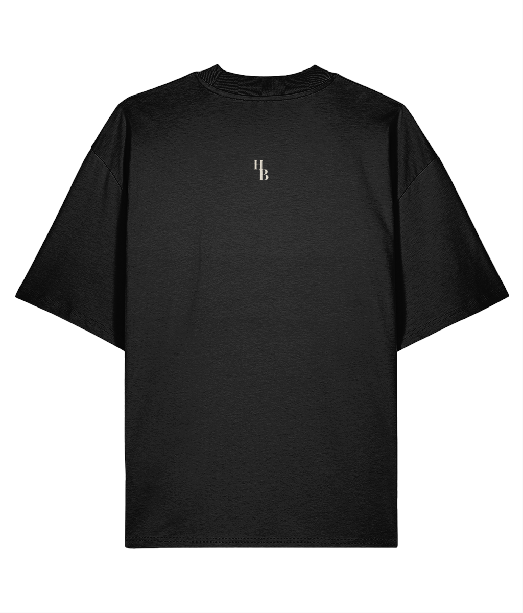 Herald & Bloom Essential. Black oversized T-shirt