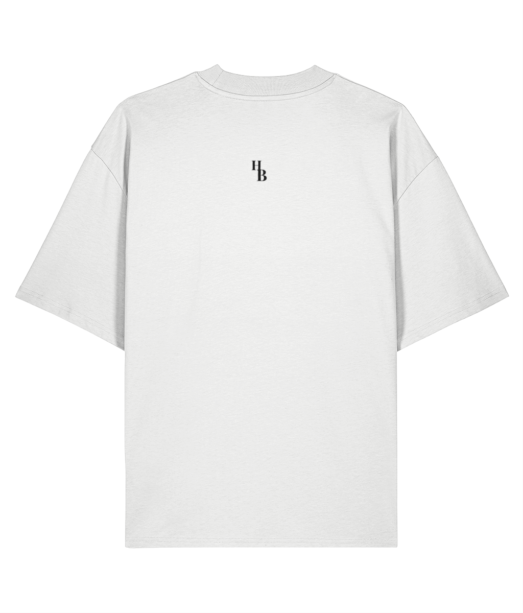 Herald & Bloom Essential. White oversized T-shirt Back