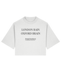 London Rain Oxford Brain. Cropped T-shirt. Front 