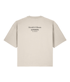 London Rain Oxford Brain. Natural Raw Boxy T-shirt Back