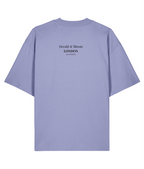 Poison in the Porcelain. Violet Oversized T-shirt Back