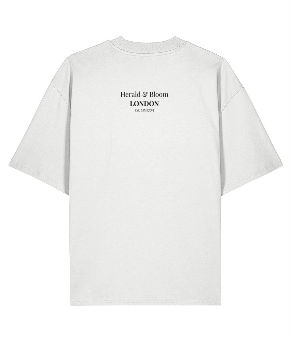 Poison in the Porcelain White Oversized T-shirt Back