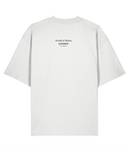 Private vices public manners. White oversized T-shirt Back