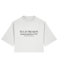Tea & Treason. Cropped T-shirt Front