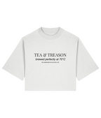 Tea & Treason. Cropped T-shirt Front
