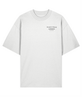Well read badly behaved. White oversized T-shirt Front
